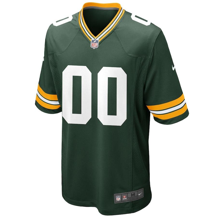 Men's Green Bay Packers Nike Green Custom Game Jersey - Ujersey