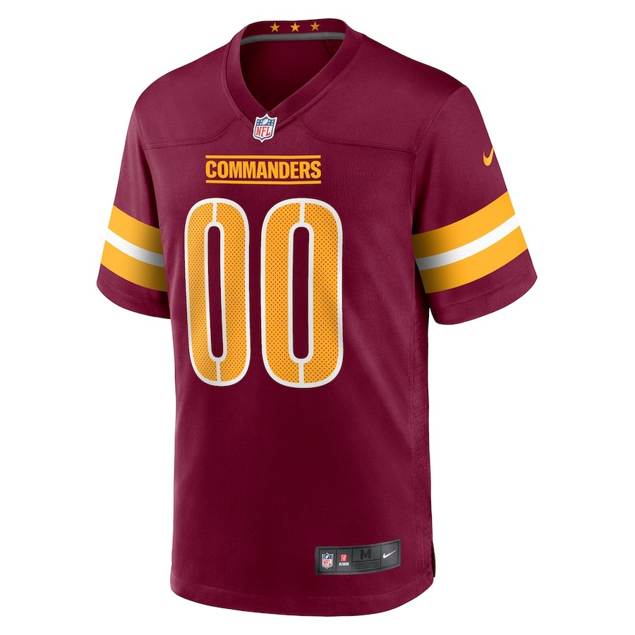 Men's Washington Commanders Nike Burgundy Game Custom Player Jersey - Ujersey