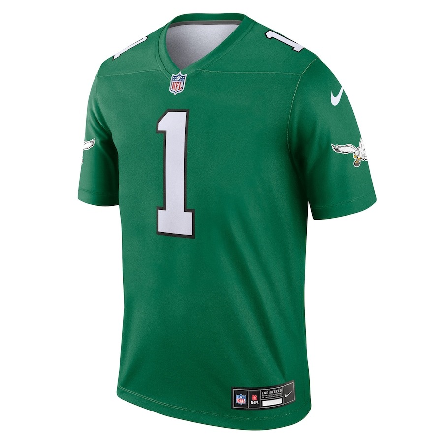 Men's Philadelphia Eagles Jalen Hurts Nike Kelly Green Alternate Legend Player Jersey - Ujersey