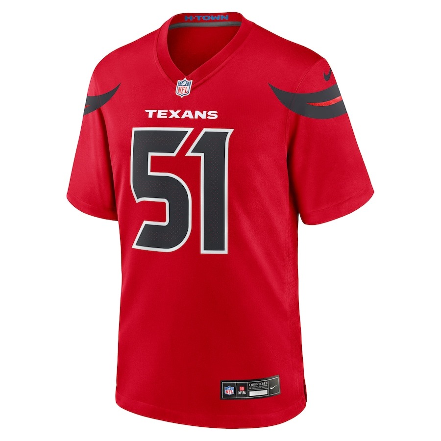 Men's Houston Texans Will Anderson Jr. Nike Red Alternate Game Jersey - Ujersey