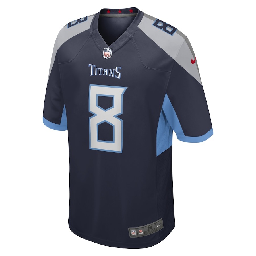 Men's Tennessee Titans Will Levis Nike Navy 2023 NFL Draft Pick Game Jersey - Ujersey