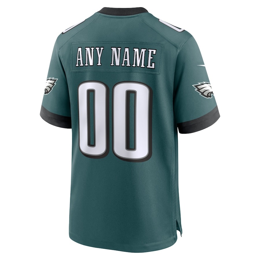 Men's Philadelphia Eagles Nike Midnight Green Custom Game Jersey - Ujersey