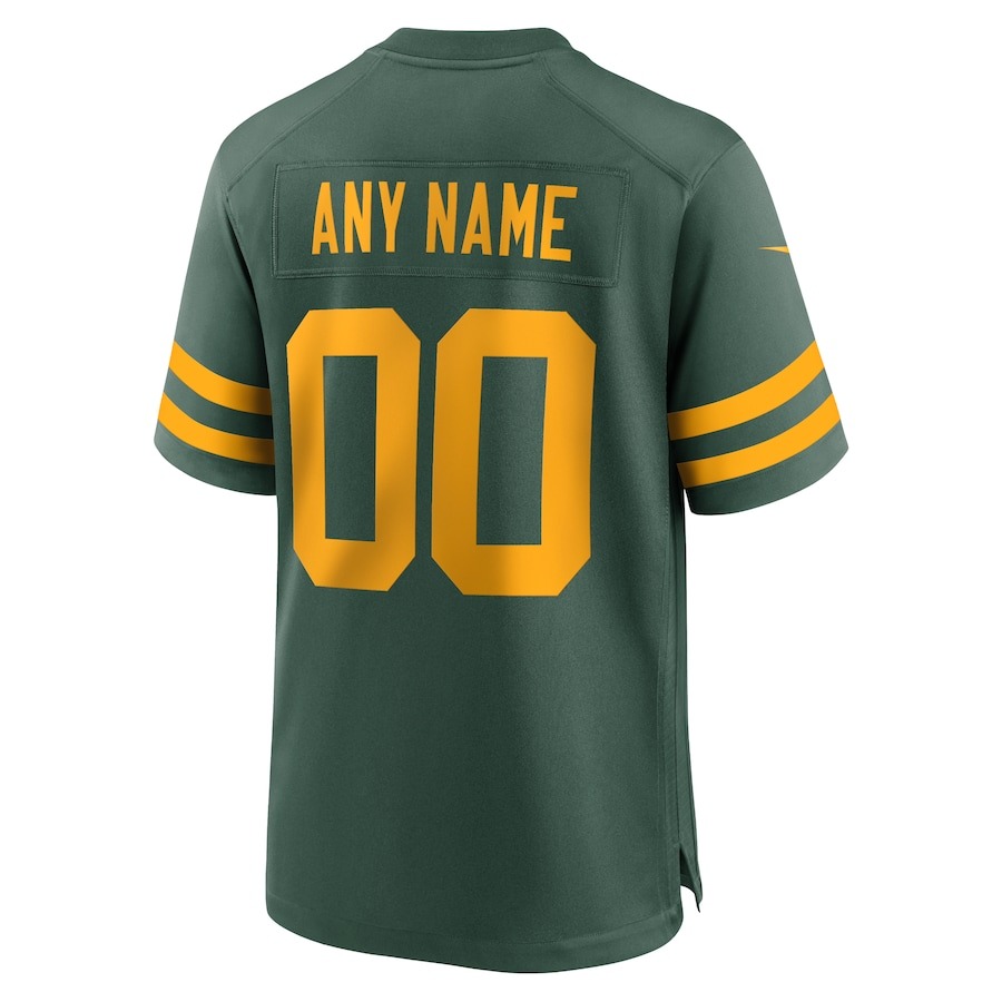 Men's Green Bay Packers Nike Green Alternate Custom Jersey - Ujersey