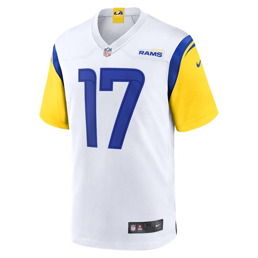 Men's Los Angeles Rams Puka Nacua Nike White Game Jersey - Ujersey