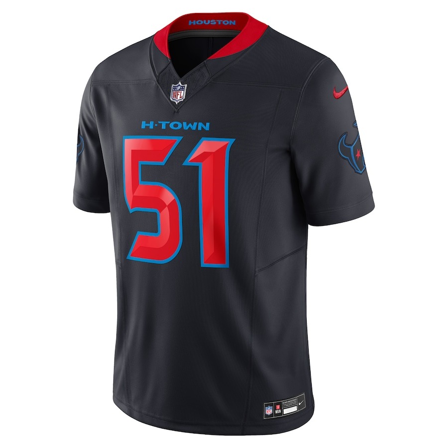 Youth Houston Texans Will Anderson Jr. Nike Navy 2nd Alternate Game Jersey - Ujersey