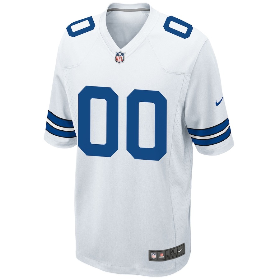 Men's Dallas Cowboys Nike White Custom Game Jersey - Ujersey