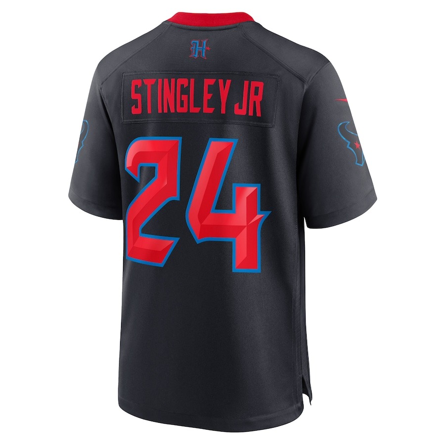 Men's Houston Texans Derek Stingley Jr. Nike Navy 2nd Alternate Game Jersey - Ujersey
