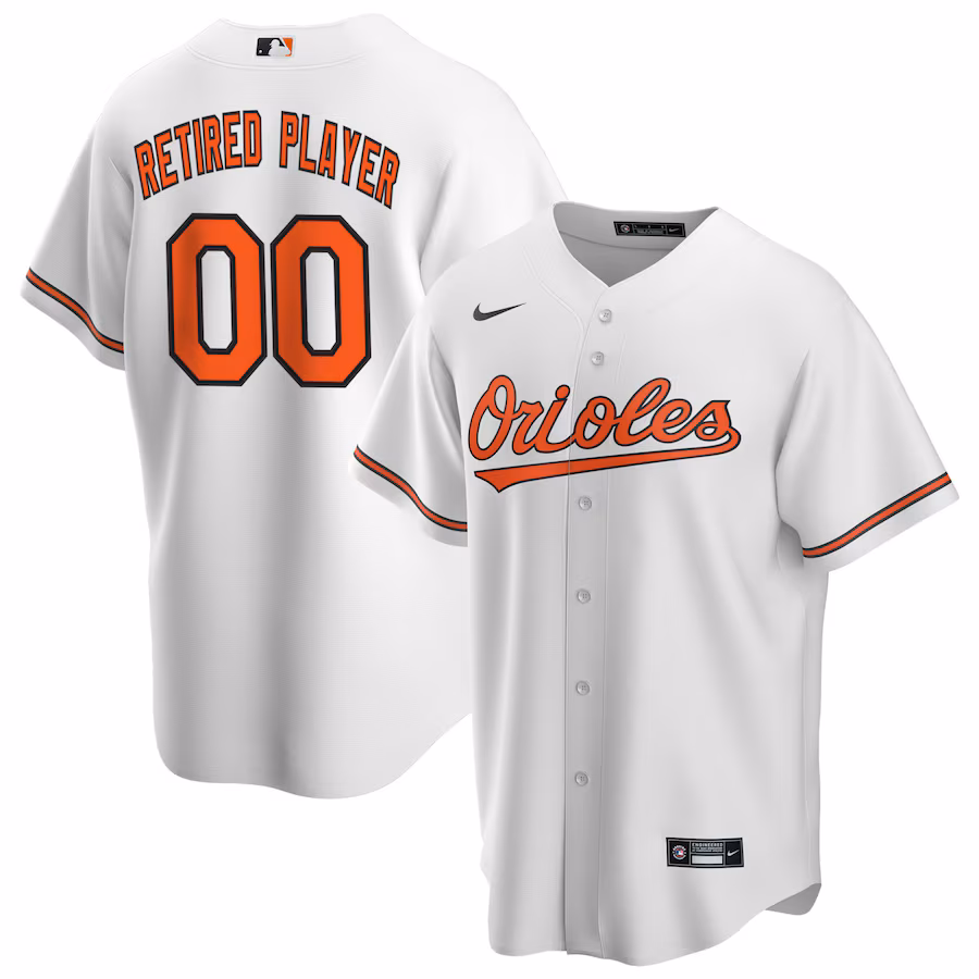 Men's Baltimore Orioles Nike White Home Pick-A-Player Retired Roster Replica Jersey - Ujersey