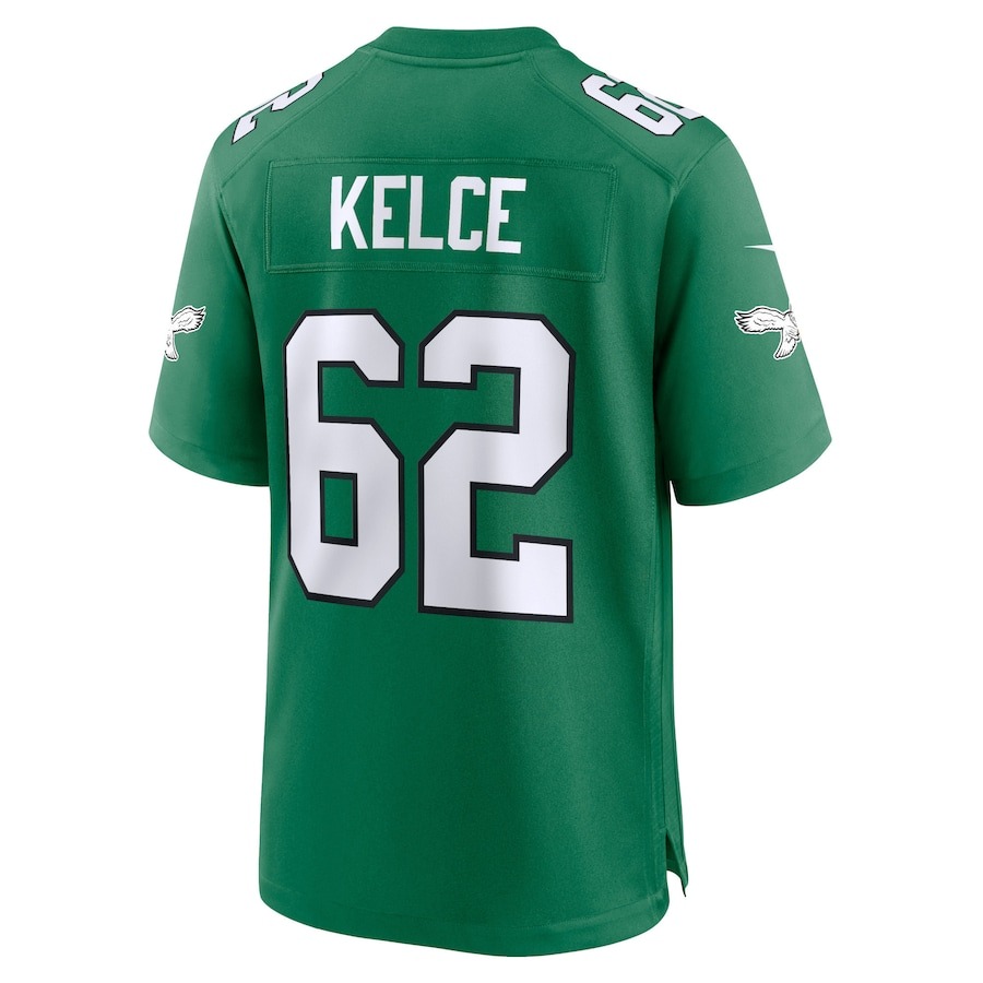 Youth Philadelphia Eagles Jason Kelce Nike Kelly Green Game Jersey - Ujersey