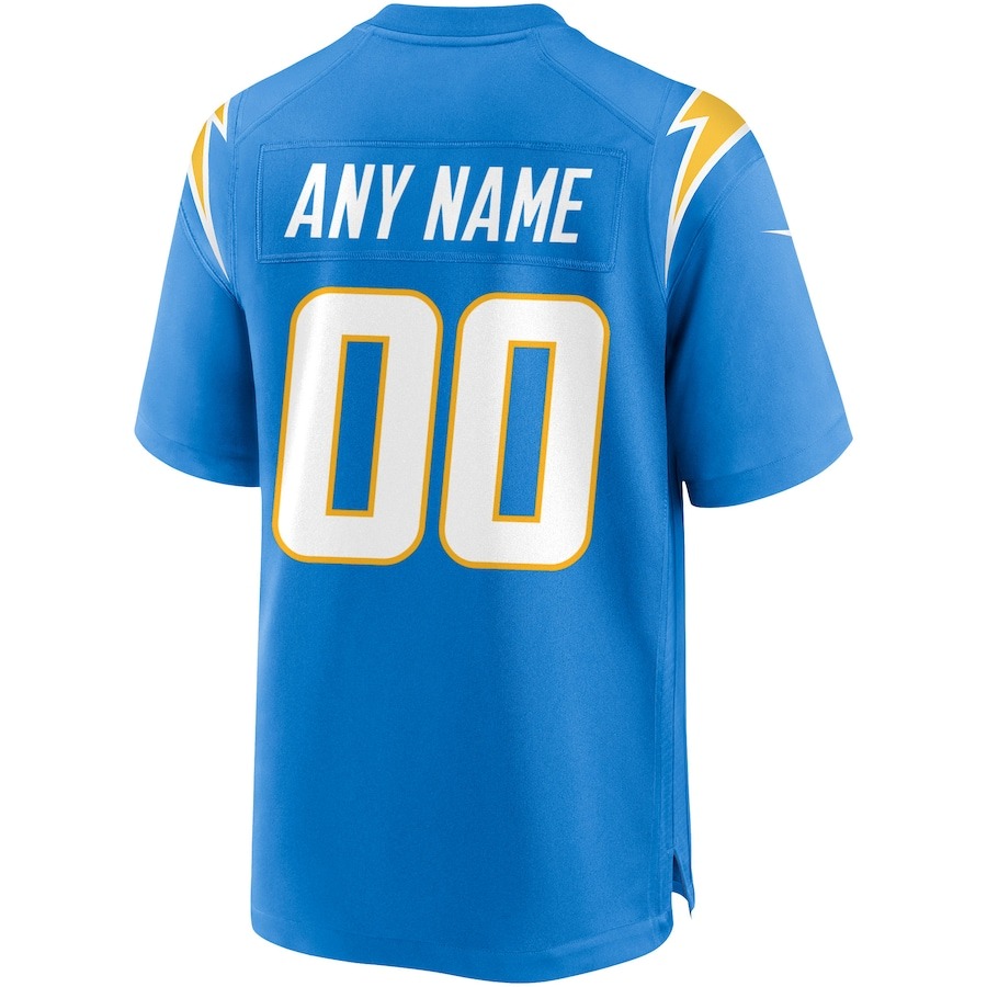 Men's Los Angeles Chargers Nike Powder Blue Custom Game Jersey - Ujersey