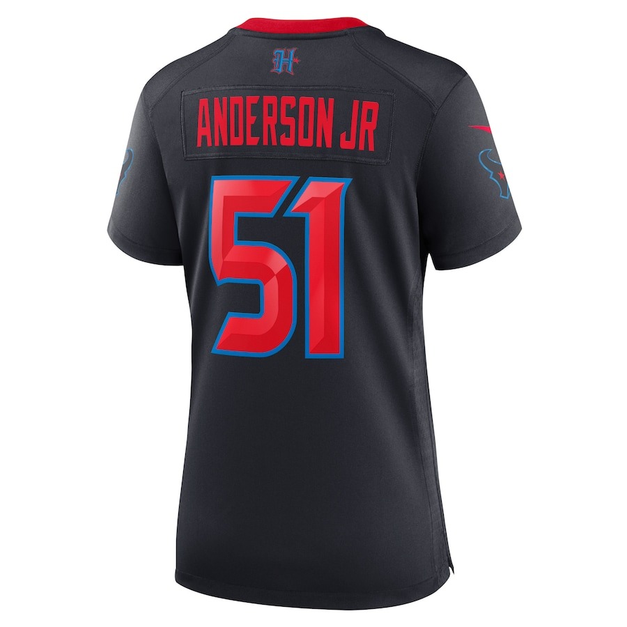 Women's Houston Texans Will Anderson Jr. Nike Navy 2nd Alternate Game Jersey - Ujersey