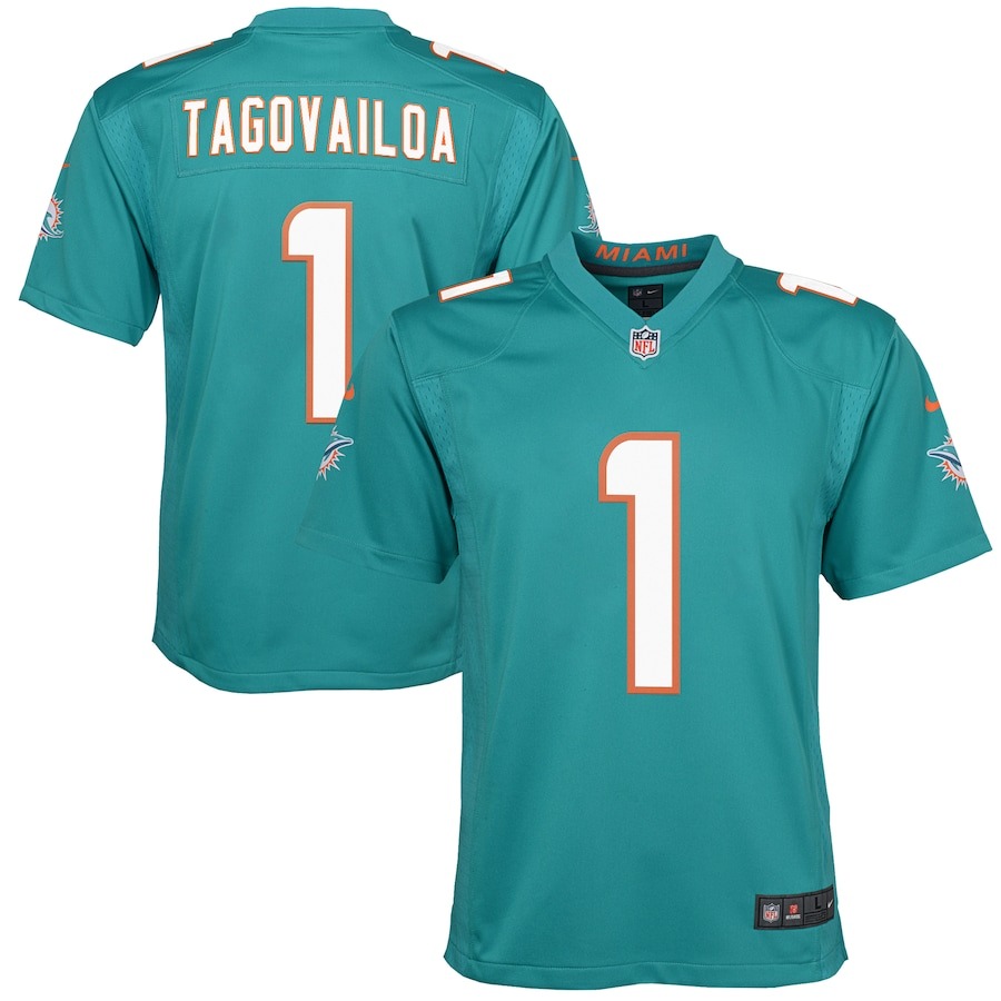 Youth Miami Dolphins Tua Tagovailoa Nike Aqua Game Jersey - Ujersey