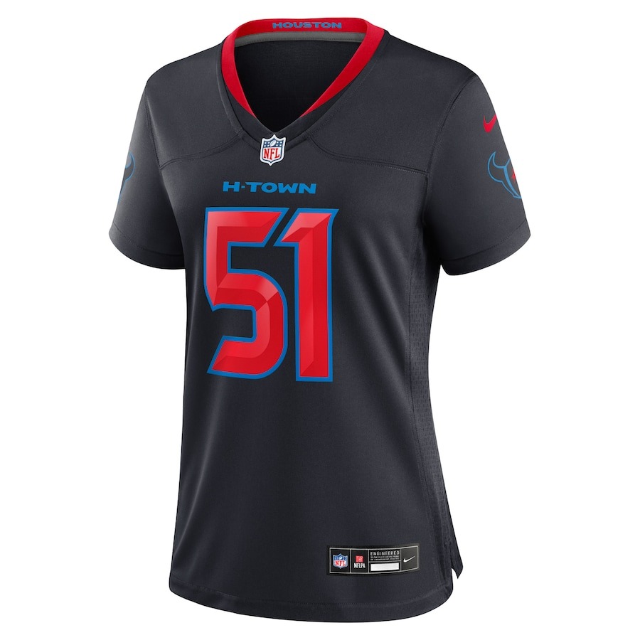 Women's Houston Texans Will Anderson Jr. Nike Navy 2nd Alternate Game Jersey - Ujersey