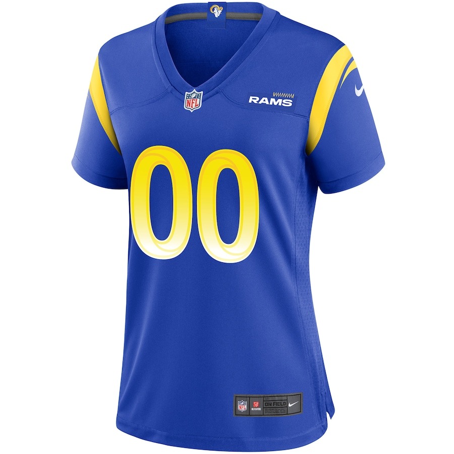 Women's Nike Los Angeles Rams Royal Custom Game Jersey - Ujersey