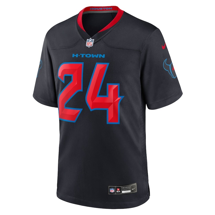 Men's Houston Texans Derek Stingley Jr. Nike Navy 2nd Alternate Game Jersey - Ujersey