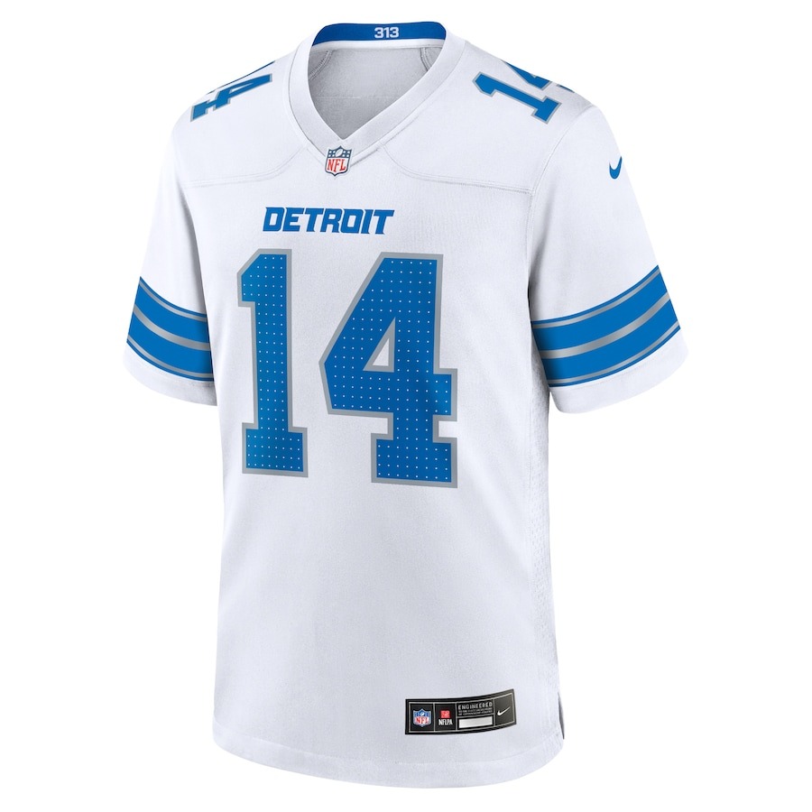 Men's Detroit Lions Amon-Ra St. Brown Nike White Game Jersey - Ujersey
