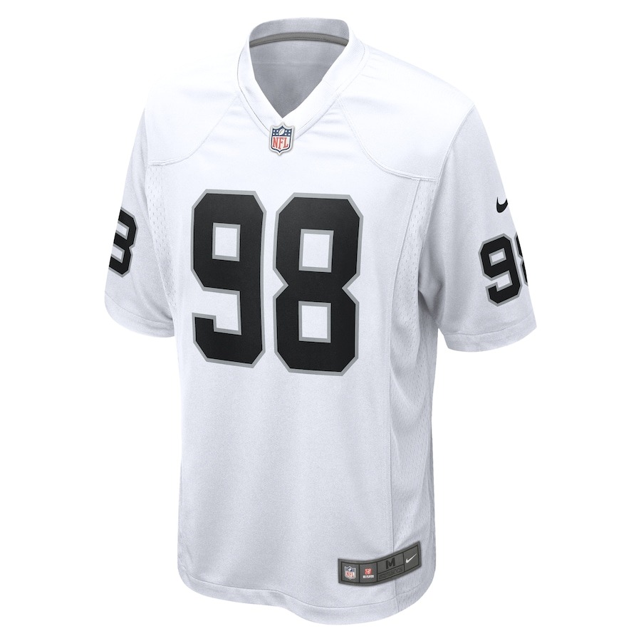 Men's Las Vegas Raiders Maxx Crosby Nike  White  Game Jersey - Ujersey