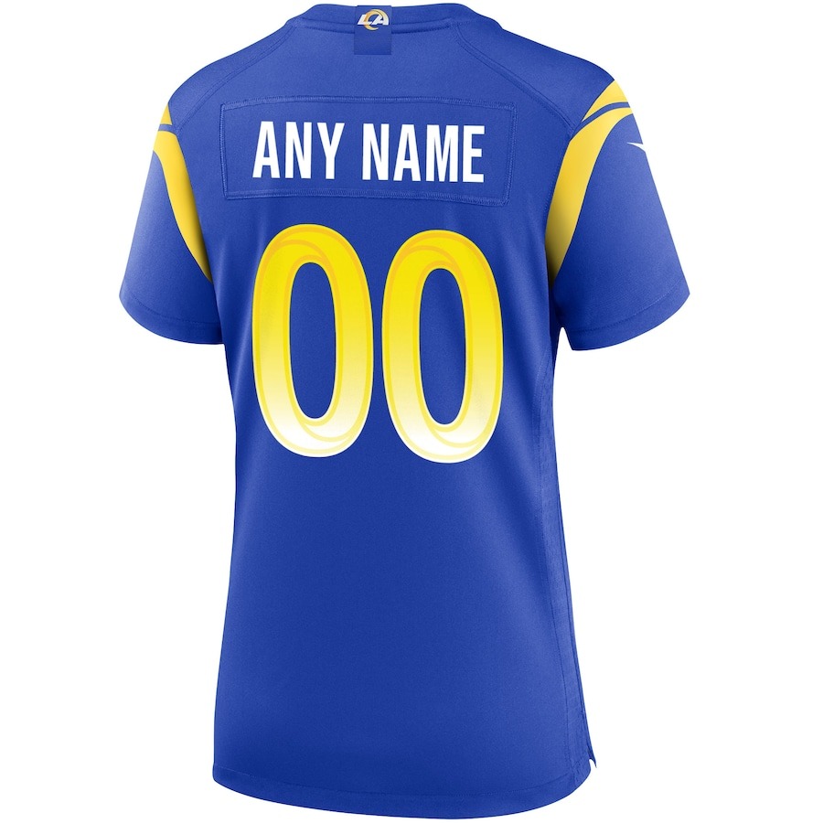 Women's Nike Los Angeles Rams Royal Custom Game Jersey - Ujersey