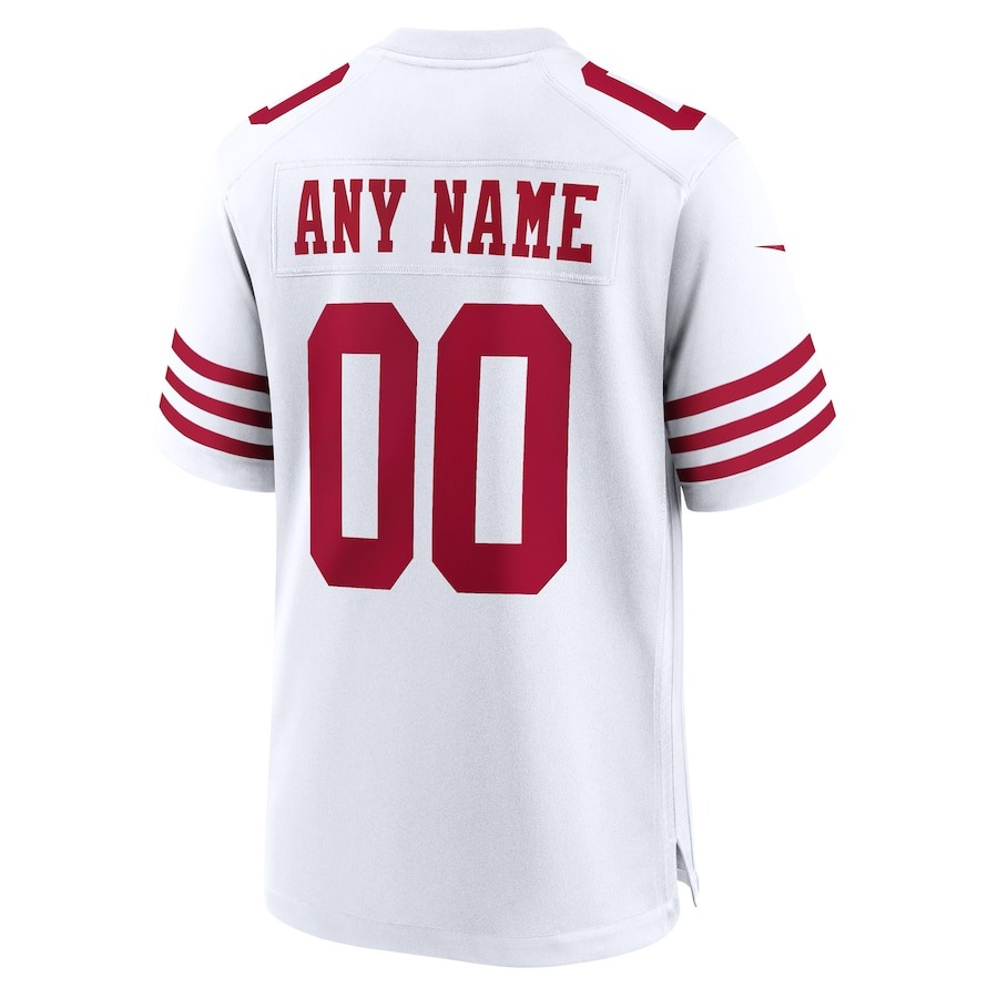 Men's San Francisco 49ers Nike White Game Custom Player Jersey - Ujersey