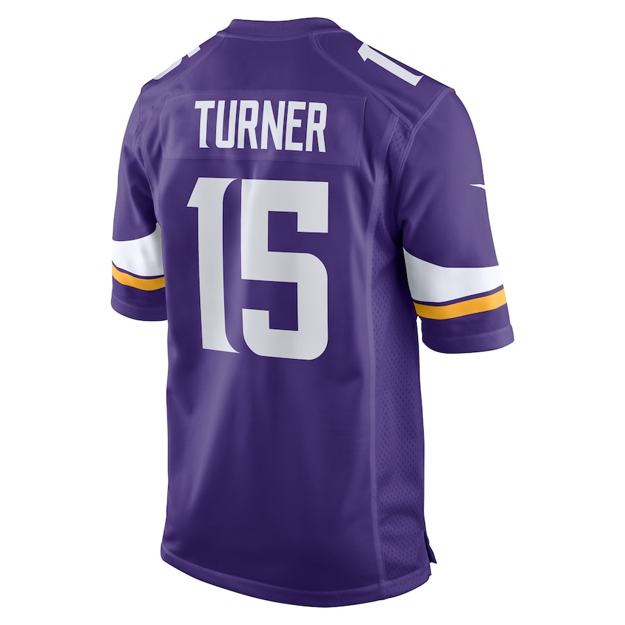 Men's Minnesota Vikings Dallas Turner Nike Purple 2024 NFL Draft First Round Pick Player Game Jersey - Ujersey