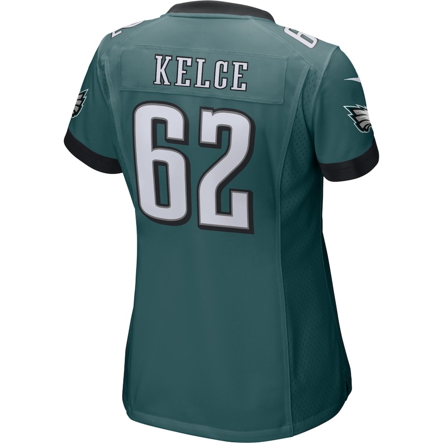 Women's Philadelphia Eagles Jason Kelce Nike Green Game Jersey - Ujersey