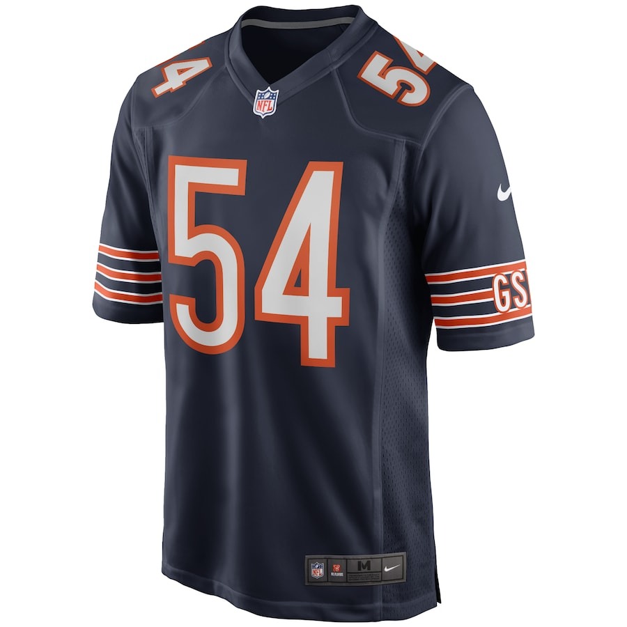 Men's Chicago Bears Brian Urlacher Nike Navy Game Retired Player Jersey - Ujersey