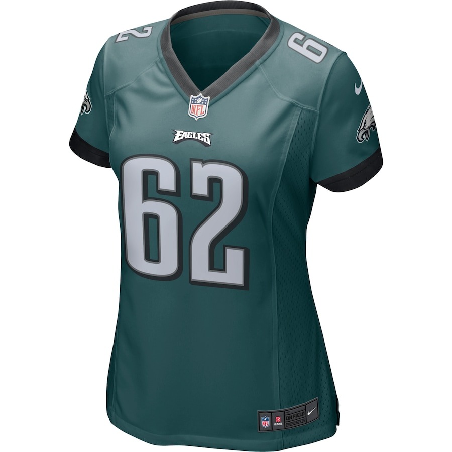 Women's Philadelphia Eagles Jason Kelce Nike Green Game Jersey - Ujersey