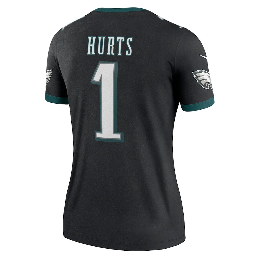 Women's Philadelphia Eagles Jalen Hurts Nike Black Legend Jersey - Ujersey