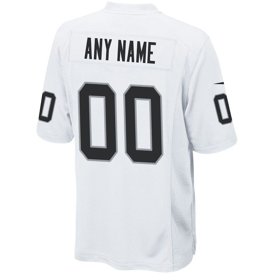 Men's Las Vegas Raiders Nike White Custom Game Jersey - Ujersey