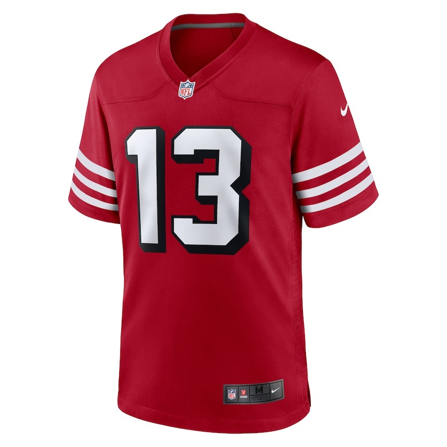 Men San Francisco 49ers Brock Purdy Nike Scarlet Alternate Game Player Jersey - Ujersey