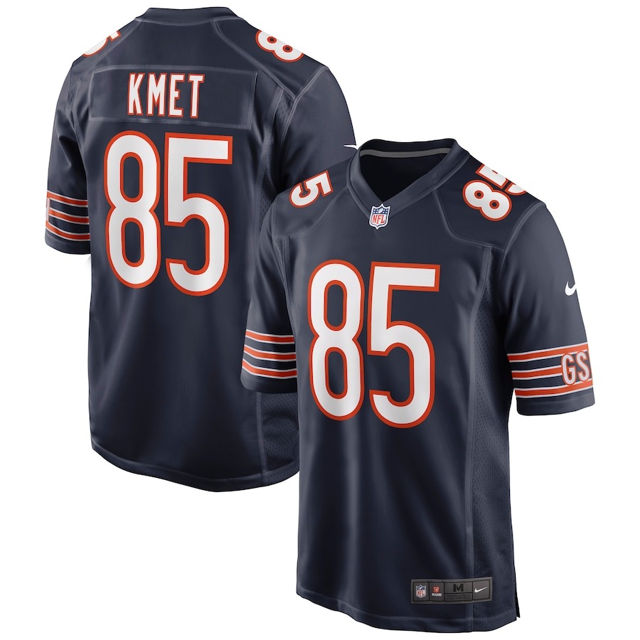 Men's Chicago Bears Cole Kmet Nike Navy Player Game Jersey - Ujersey