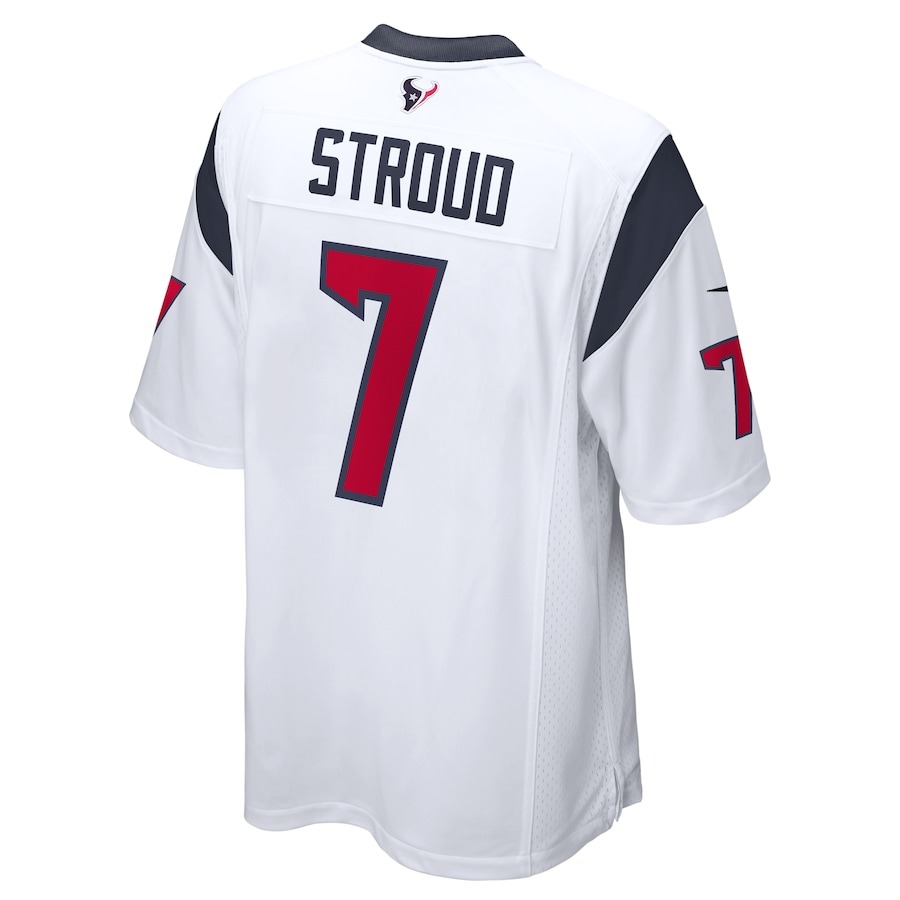 Men's Houston Texans CJ Stroud Nike White 2023 NFL Draft First Round Pick Game Jersey - Ujersey