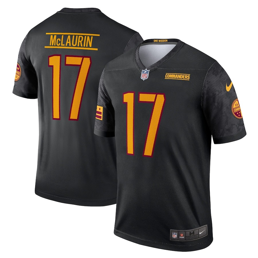 Men's Washington Commanders Terry McLaurin Nike Black Alternate Legend Jersey - Ujersey