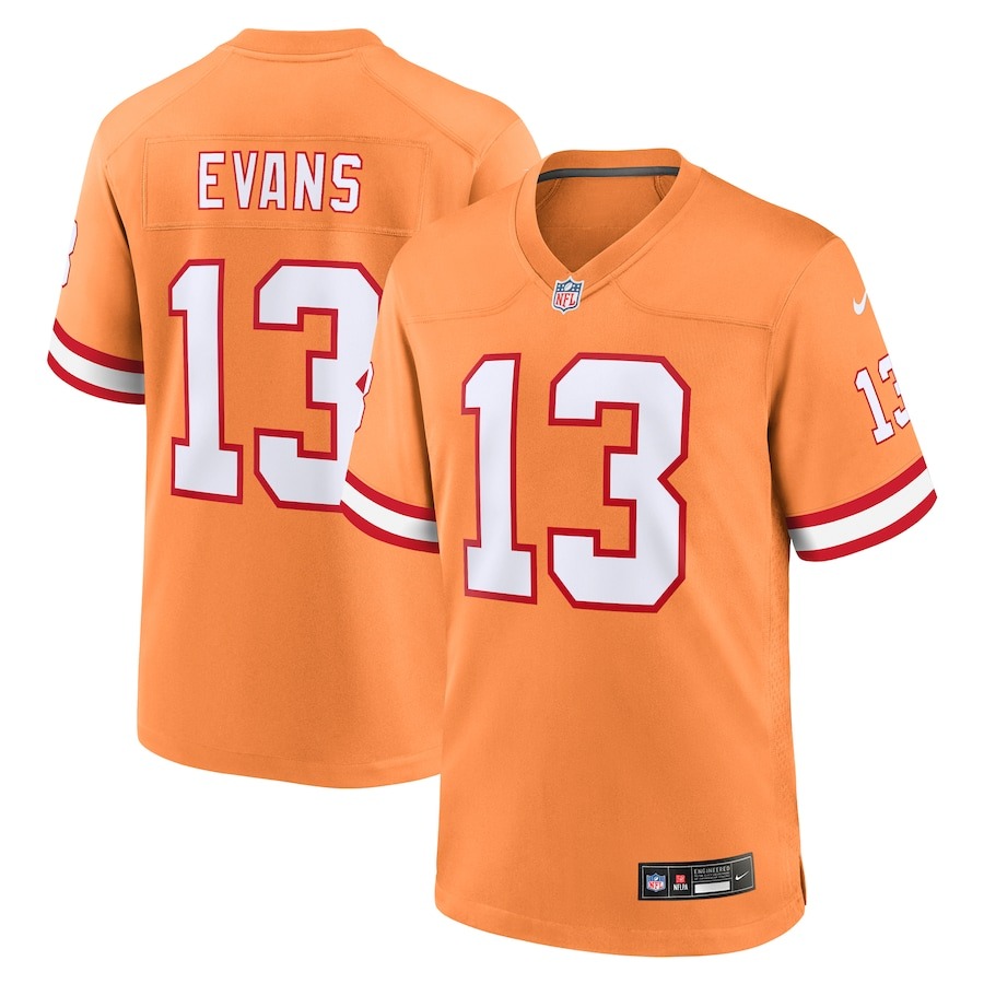 Men's Tampa Bay Buccaneers Mike Evans Nike Orange Throwback Game Jersey - Ujersey