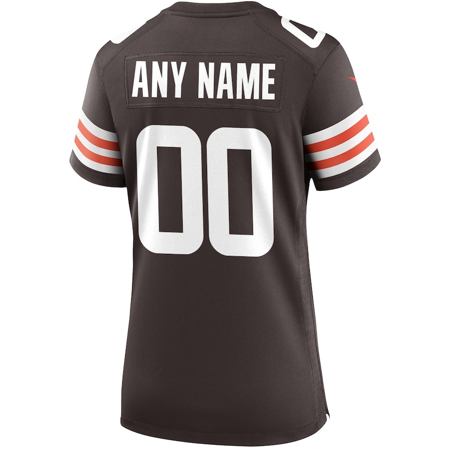 Women's Nike Cleveland Browns Brown Custom Game Jersey - Ujersey