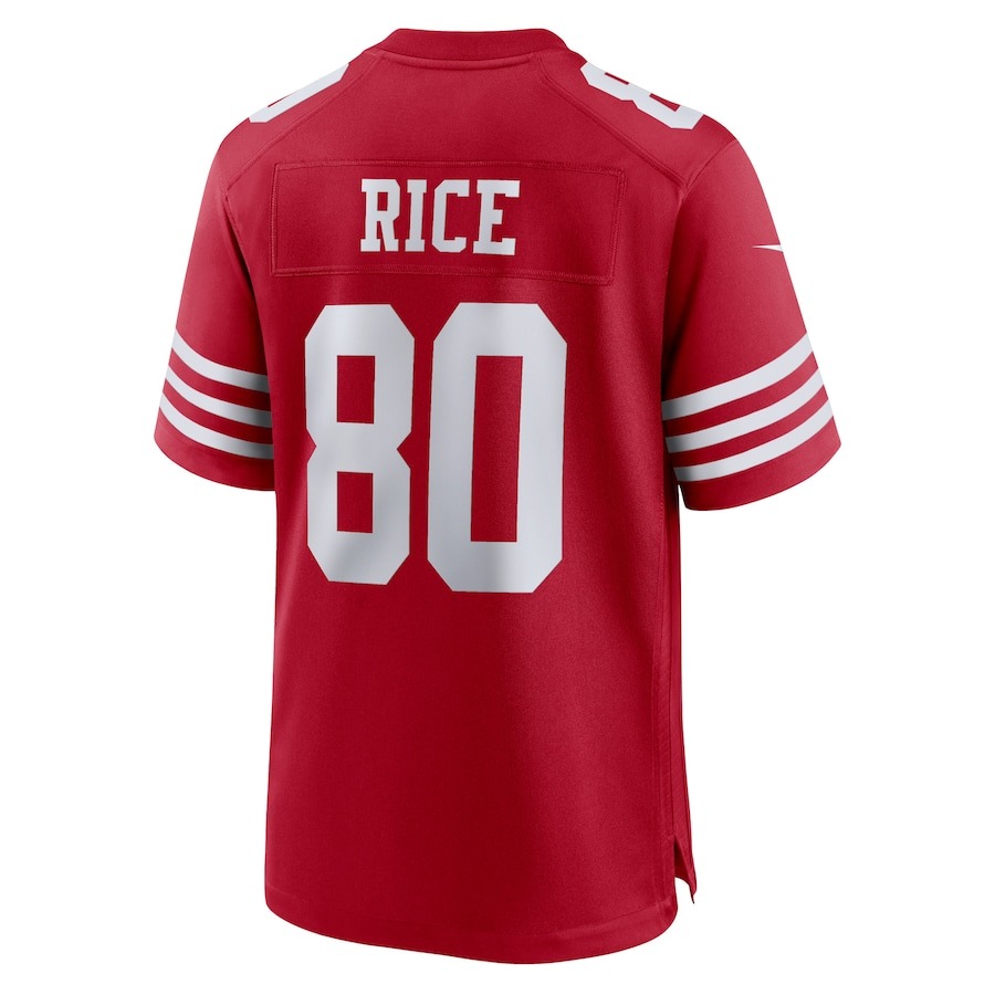 Men's San Francisco 49ers Jerry Rice Nike Scarlet Retired Team Player Game Jersey - Ujersey