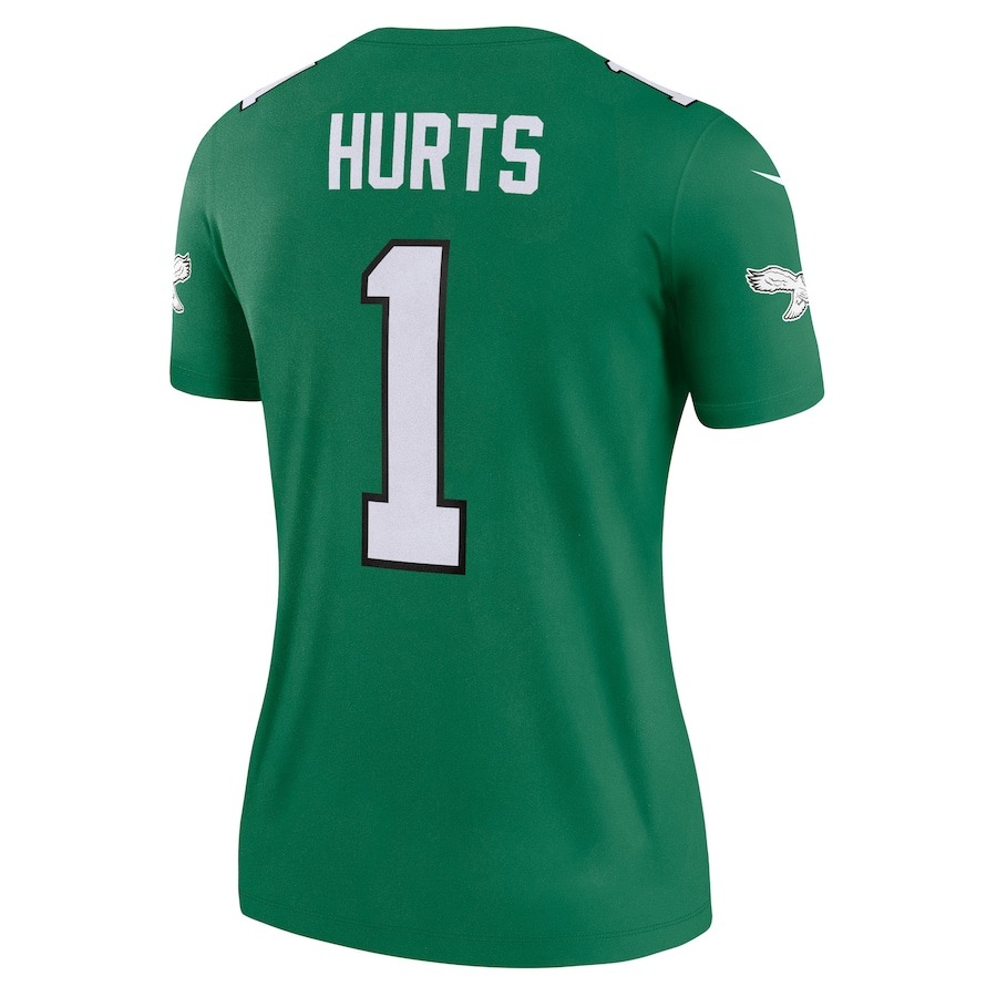 Women's Philadelphia Eagles Jalen Hurts Nike Kelly Green Alternate Legend Player Jersey - Ujersey