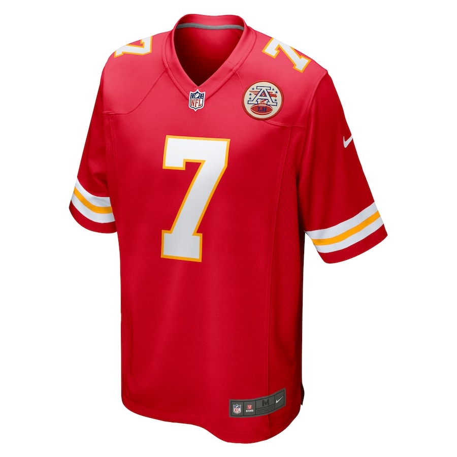 Men's Kansas City Chiefs Harrison Butker Nike Red Game Jersey - Ujersey