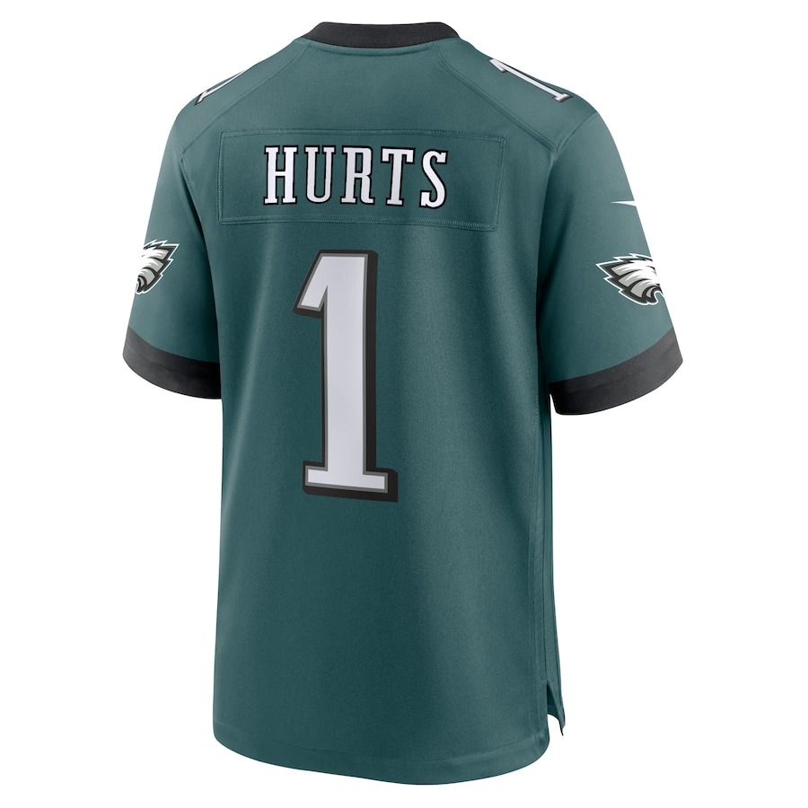 Men's Philadelphia Eagles Jalen Hurts Nike Midnight Green Team Game Jersey - Ujersey