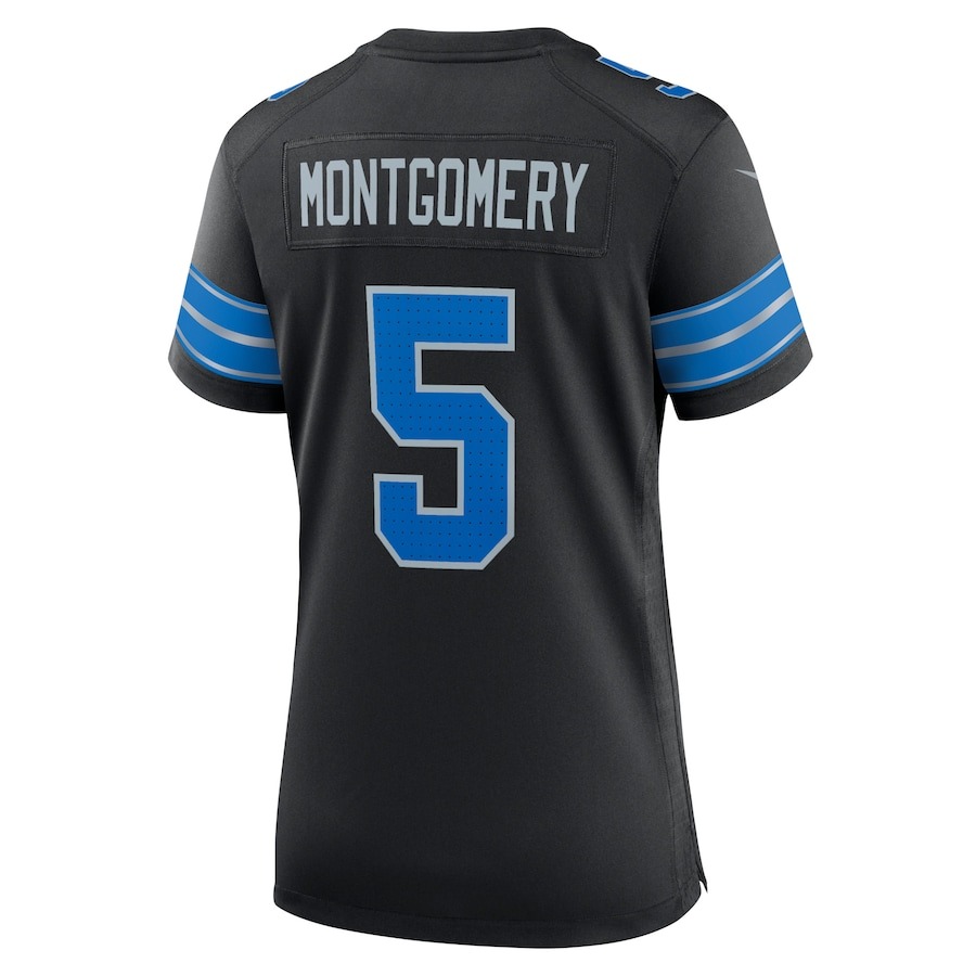 Women's Detroit Lions David Montgomery Nike Black 2nd Alternate Game Jersey - Ujersey