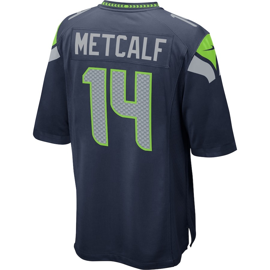 Men's Seattle Seahawks DK Metcalf Nike College Navy Game Jersey - Ujersey