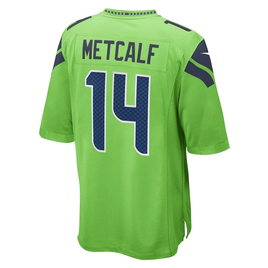 Men's Seattle Seahawks DK Metcalf Nike Neon Green  Game Jersey - Ujersey