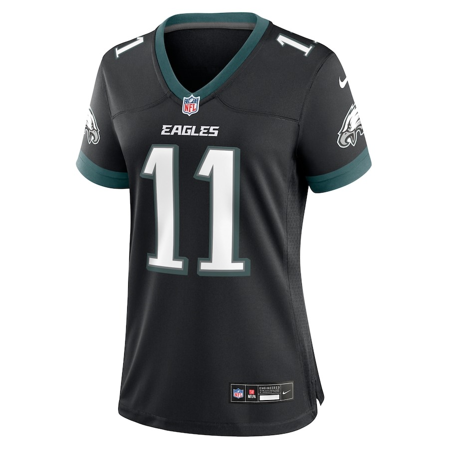 Women's Philadelphia Eagles A.J. Brown Nike Black Alternate Game Jersey - Ujersey