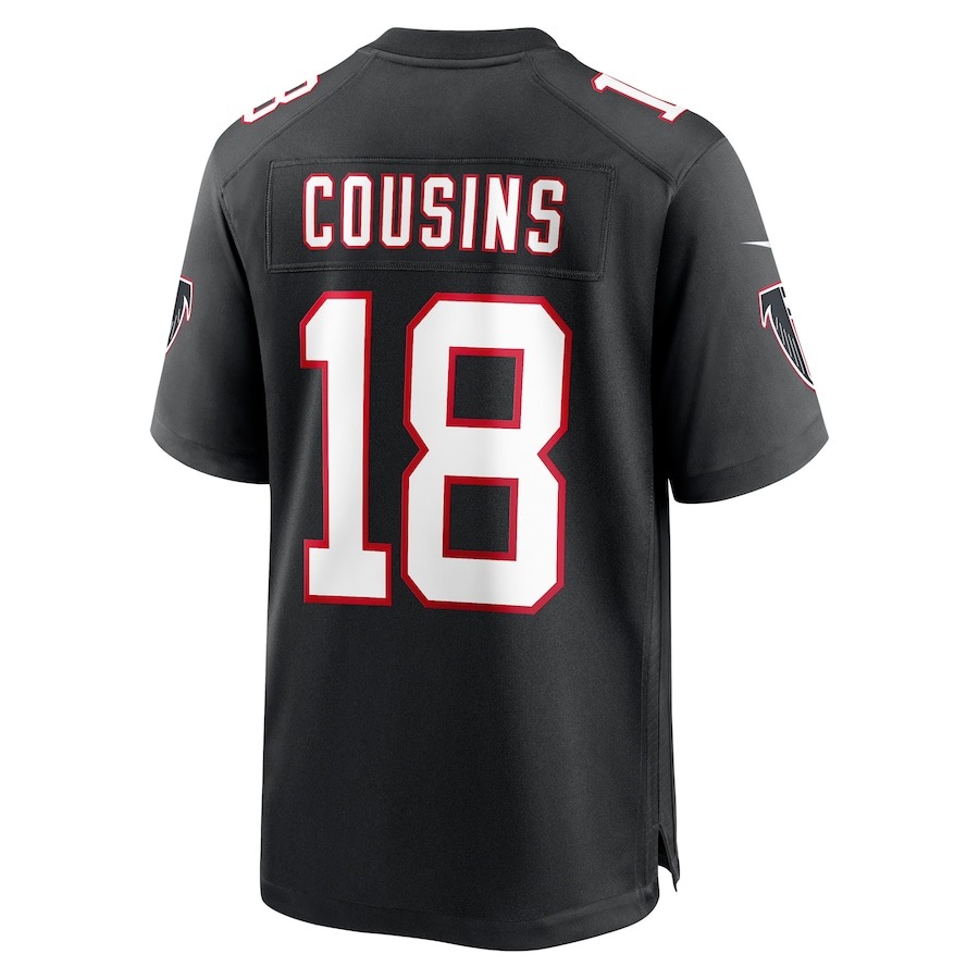 Men's Atlanta Falcons Kirk Cousins Nike Black Alternate Game Player Jersey - Ujersey