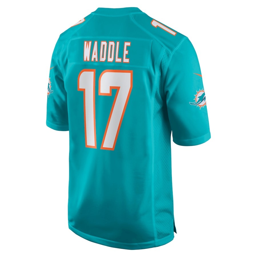 Youth Miami Dolphins Jaylen Waddle Nike Aqua Game Jersey - Ujersey