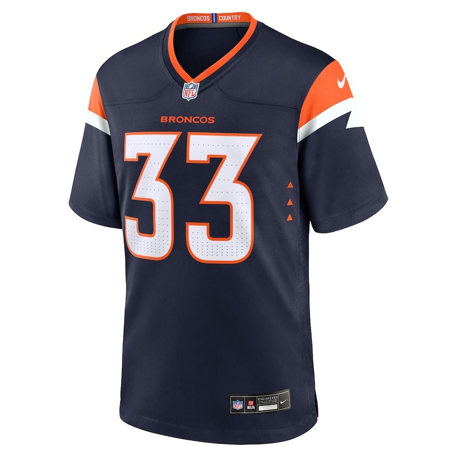 Men's Denver Broncos Javonte Williams Nike Navy Alternate Game Jersey - Ujersey