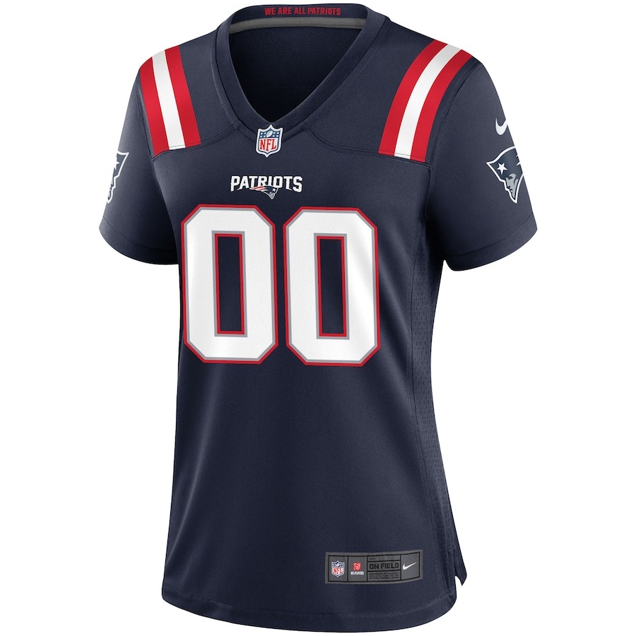 Women's New England Patriots Nike Navy Custom Game Jersey - Ujersey