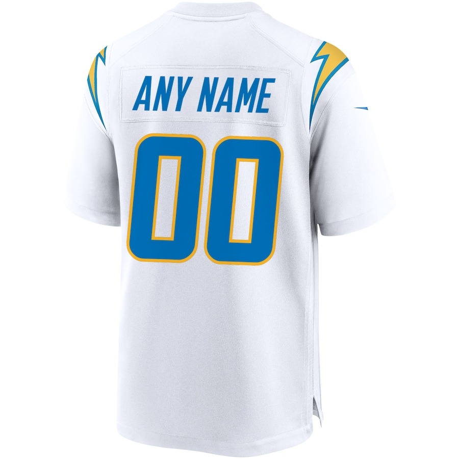 Men's Los Angeles Chargers Nike White Custom Game Jersey - Ujersey