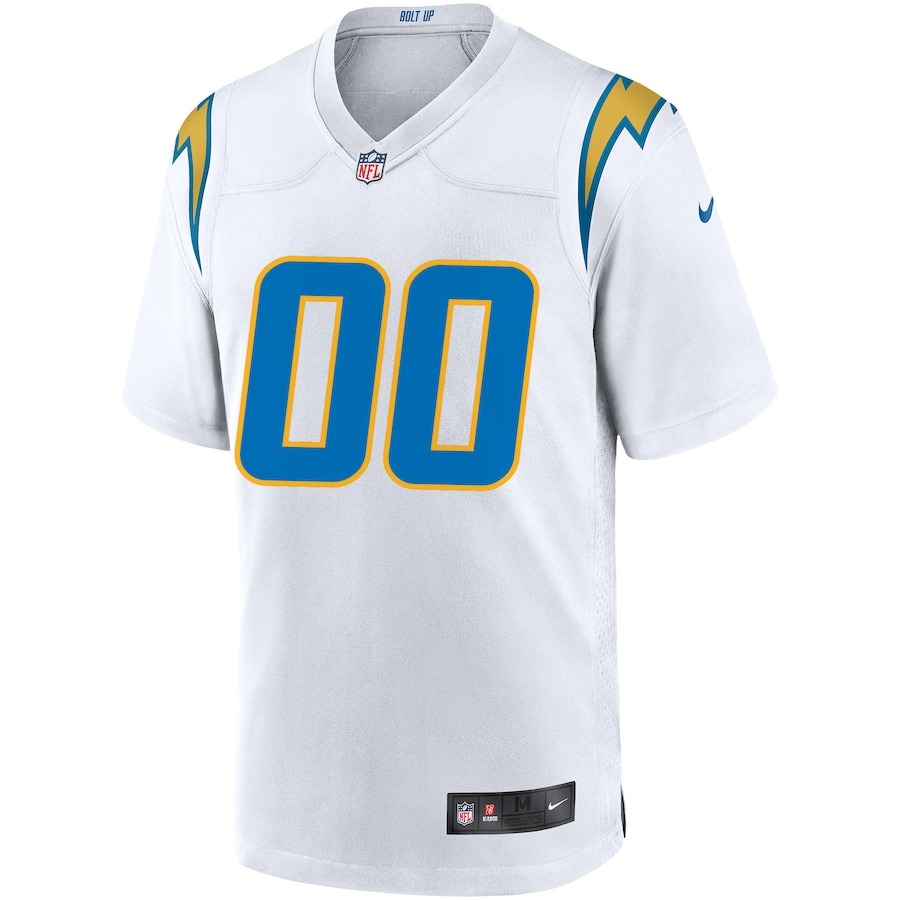 Men's Los Angeles Chargers Nike White Custom Game Jersey - Ujersey
