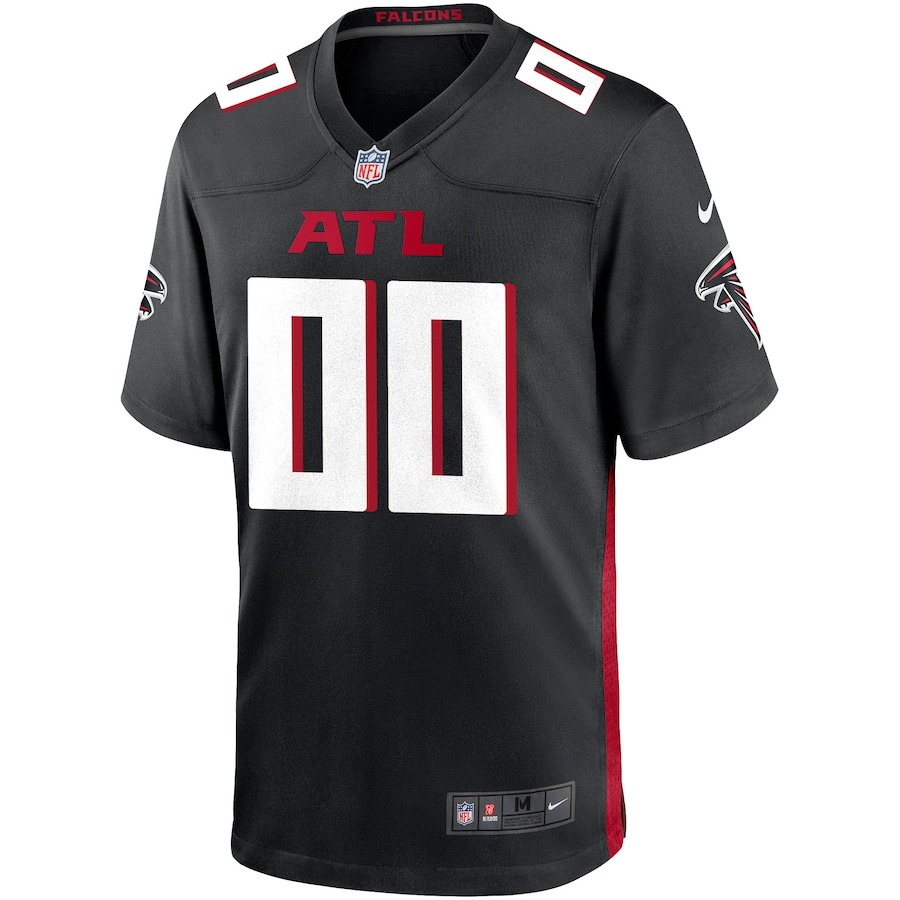 Men's Atlanta Falcons Nike Black Custom Game Jersey - Ujersey